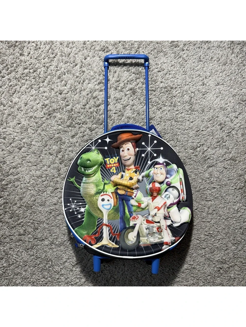 NWT Disney Pixar Toy Story 4 Rolling Overnight 3D Travel Bag Backpack Extension